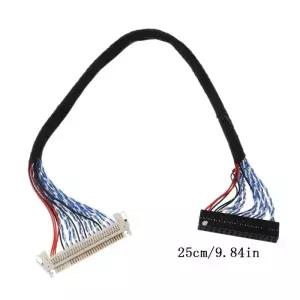 30핀케이블 LCD 화면 디스플레이 패널 FIX-30P-D8 30mm 2 핀 2ch 8bit 10mm 피치 250mm 17-21인치