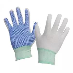 작업용장갑 반코팅 미끄럼방지 백색 속장갑 10개입