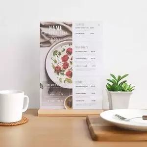 가족사진용 메뉴판 가족탁상사진액자 A4우드액자 투명액자