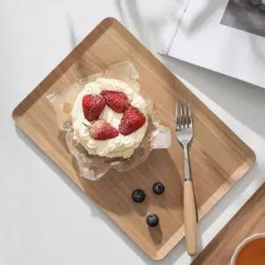 쟁반 트레이 직사각 대형 우드 나무 식탁 서빙 쟁반