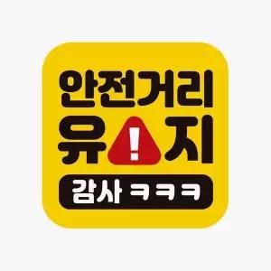 [RIZPICK]감사 자동차스티커 고휘도반사 자석 안전거리유지