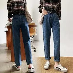 데일리 여성 일자핏 데님팬츠 청바지 롤업 (HSJ-WFFPQ3C)