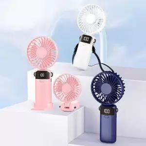 휴대용 선풍기 LED 5단 냉각 접이식 핸디 DD-13193