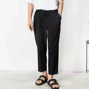 남자 바지 데일리 쿨원단 슬랙스 빅사이즈 여름yza647