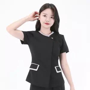 브이넥 여성사무복 상의 오피스유니폼 상담실장유니폼 코디네이터유니폼 병원실장유니폼 에스테틱유니폼