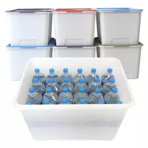  대형 옷정리 플라스틱 리빙박스 수납 박스 정리함 스토리지 100L 2개 4개 모음전