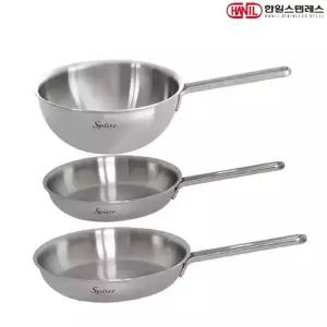 스플릿 IH 인덕션겸용 통5중 스텐레스 후라이팬세트 3종A(후20+28+궁20)