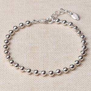 [라라쥬얼리]4mm 실버볼 팔찌