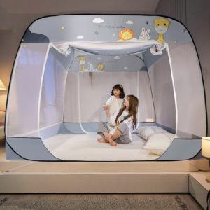 원터치 침대모기장 사각모기장 3종