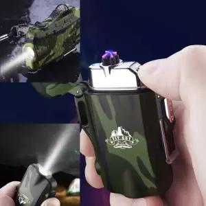 불티나는 USB 충전식 캠핑용 군대라이터 후레쉬 전기 플라즈마 라이터