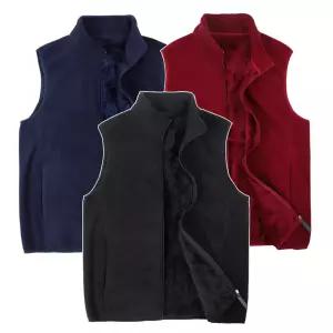 겨울 후리스조끼 보아털 뽀글이 양털 플리스 집업 기모 경량 작업복 조끼 빅사이즈