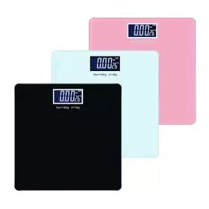 노바리빙 백라이트 컬러 사각 체중계 디지털 측정기