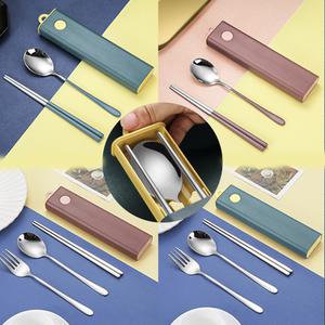 수저통세트 휴대용 무소음 포크 젓가락 도시락수저세트