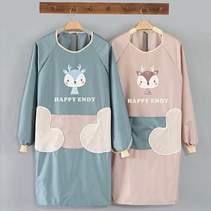 미술도구 방수앞치마 치마 방수 작업복 긴팔 작업복 홈카페 앞치마 방수작업복