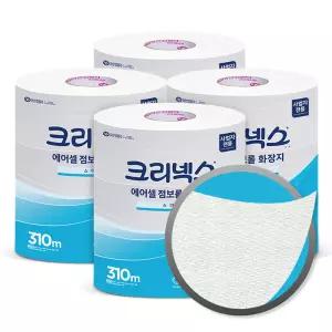 크리넥스 물에잘녹는 에어셀 점보롤 화장지 휴지 310M 3롤 4팩 45391
