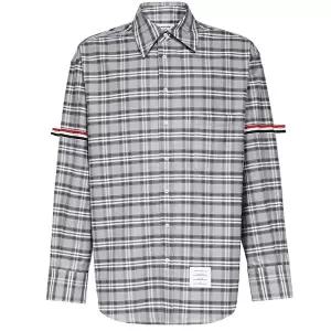 [톰브라운]23FW 암밴드 클래식 체크 셔츠 MWL389A F0356 035