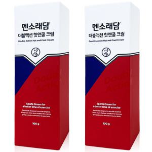멘소래담 더블액션 핫앤쿨 크림 100g 2개, 바르는 파스