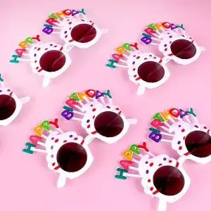 생일파티 컵케이크 선글라스 화이트 WE540BB