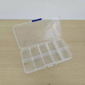 10칸 플라스틱통 네일재료 비즈보관함 투명 소품 부자재