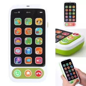 캐스비 스마트터치폰 아기 전화기 장난감 핸드폰 휴대폰 모형 멜로디 불빛 숫자 버튼