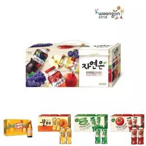 웅진 자연은 프리미엄 음료세트 180mL 24병/병음료/병음료수/과일/꼬마/주스병/유리/병주스/쥬스병/유리병
