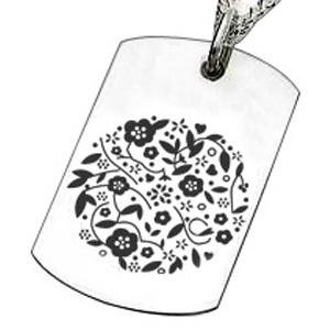 치매어른 인식표 군번줄 티타늄 목걸이 커플 타투 실버 어르신 건강 파킨슨 달마 불교 십자가 달마 노인