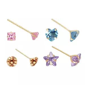 [골드피아] 14K 컬러큐빅 귀걸이 모음