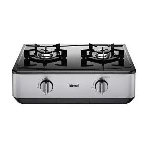[린나이](광주신세계)[신세계백화점 광주점] 린나이 AA 가스레인지 2구 자동점화_러스틱실버 RTR-W2200