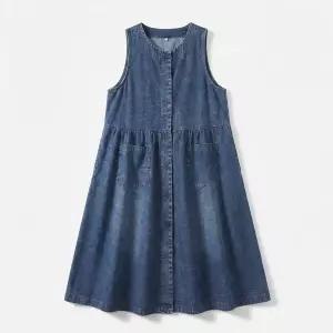 화세 (77까지)레이어드데님셔링원피스_HB5SOP016C