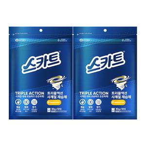 스카트 트리플액션 사계절제습제, 페어앤프리지아향, 30g, 10입, 2개(20개)