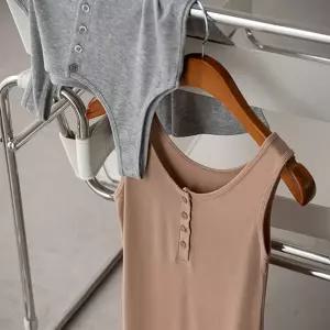 (안나앤모드) cooler 잔골지 버튼 나시티[티셔츠DFF46]