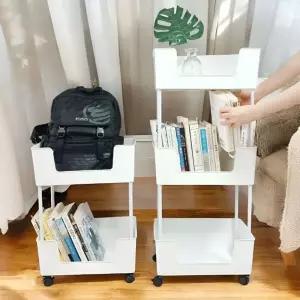 미니 이동식 책꽂이/북카트/트레이/트롤리/선반/주방/공부방/학습지/정리/개방형/내구성/공간/활용/편의성