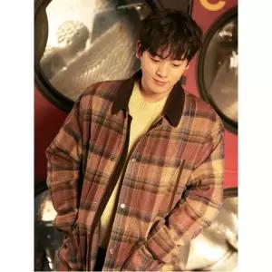 [빈폴멘] 울 체크 사파리  브라운 (BC4938CP7D)