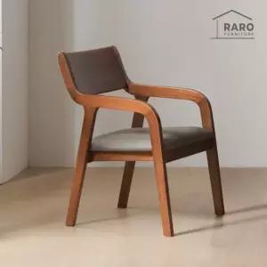 [무료배송] 라로퍼니처 라인 참죽나무 원목 식탁 의자 카페 인테리어 체어