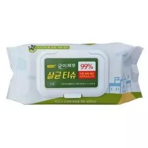 균이제로 살균티슈 감염병 예방 살균 소독티슈 (75매입) 이소프로필 알콜