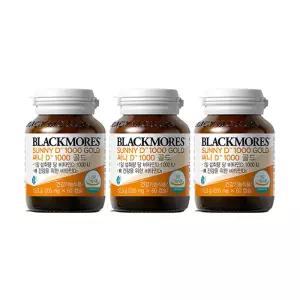 블랙모어스 써니디 비타민D, 60캡슐, 3개