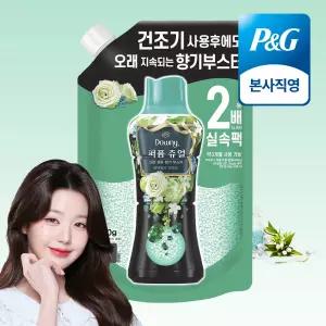 다우니 퍼퓸 쥬얼 에메랄드 브리즈 향기 부스터 대용량 리필 950g 1개