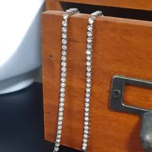 변색안되는 써지컬스틸 큐빅줄체인 팔찌 발찌