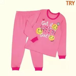 [트라이] 키즈키오 여아 G61 순면 아동 내복 내의