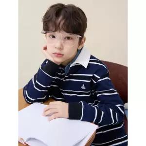 [BEANPOLE KIDS] 패밀리 스트라이프 긴소매 티셔츠 - 네이비 (BI6241U03R)