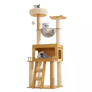 딩동펫 고양이 원목 캣타워 스크래쳐 용품 선물 추천 동글