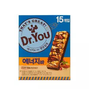 오리온 닥터유 에너지바 600g/15개입/수험생/학생간식/탕비실/운동간식/식사대용/영양바/견과류바/탕비실