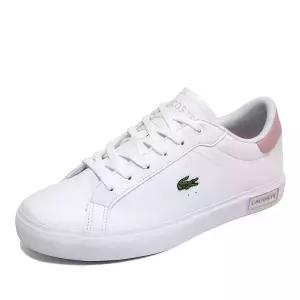 [매장정품] 라코스테 파워코트 0721 1 J 스니커즈 운동화 화이트핑크 741SUJ0014-1Y9 AS가능