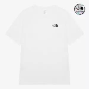 [노스페이스] [노스페이스 공식] NT7UR77B 남성 코튼 베이직 반팔 티셔츠 WHITE