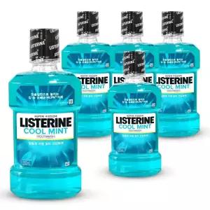 리스테린 쿨민트 입냄새제거 구강청결제 가글 250ml 5개