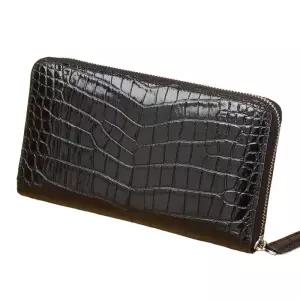 악어가죽 장지갑 진피 리얼 여성 클러치백 남성 지갑 핸드메이드 고급