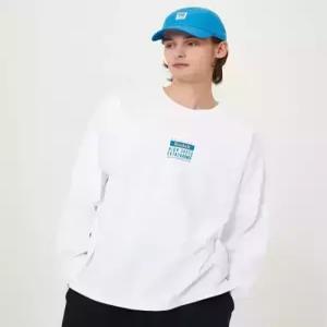 코닥 에센셜 스몰 워딩 긴팔티셔츠 WHITE