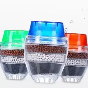 수도꼭지 필터 수도꼭지용 싱크대 주방 세면대 필터 욕실 여행용 필터식 휴대용 정수기 간이