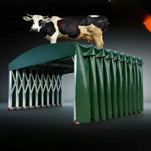 이동식 자바라 캐노피 천막 차고지 창고형 바퀴달린 야외