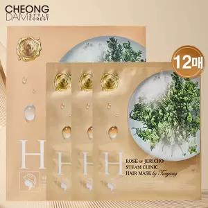 청담스타일 포레스트 부활초 스팀 클리닉 헤어팩 4박스(12매)